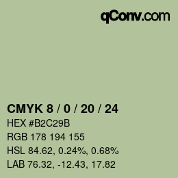 Color code: CMYK 8 / 0 / 20 / 24 | qconv.com