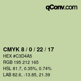 Color code: CMYK 8 / 0 / 22 / 17 | qconv.com