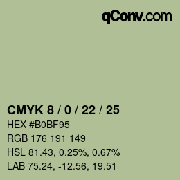 Color code: CMYK 8 / 0 / 22 / 25 | qconv.com