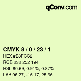 Color code: CMYK 8 / 0 / 23 / 1 | qconv.com