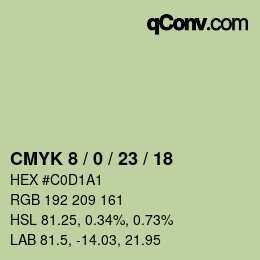 Color code: CMYK 8 / 0 / 23 / 18 | qconv.com