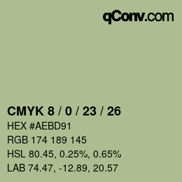 Color code: CMYK 8 / 0 / 23 / 26 | qconv.com