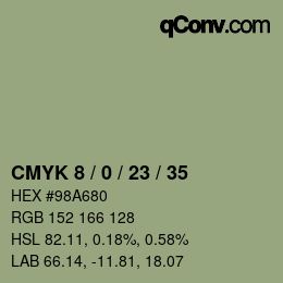 Color code: CMYK 8 / 0 / 23 / 35 | qconv.com