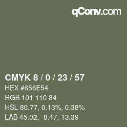 颜色代码: CMYK 8 / 0 / 23 / 57 | qconv.com