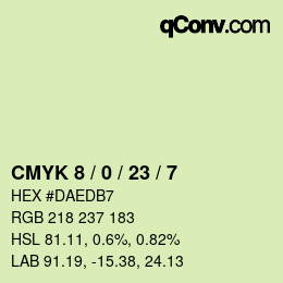 Color code: CMYK 8 / 0 / 23 / 7 | qconv.com