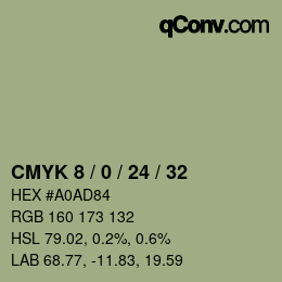 カラーコード: CMYK 8 / 0 / 24 / 32 | qconv.com