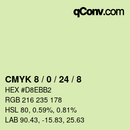 Color code: CMYK 8 / 0 / 24 / 8 | qconv.com