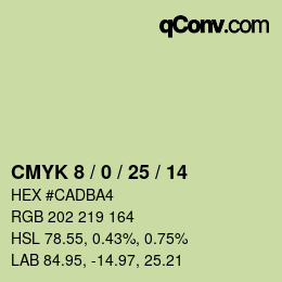 Color code: CMYK 8 / 0 / 25 / 14 | qconv.com