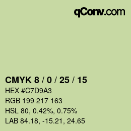 Color code: CMYK 8 / 0 / 25 / 15 | qconv.com