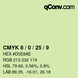 カラーコード: CMYK 8 / 0 / 25 / 9 | qconv.com
