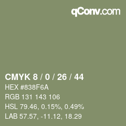 Color code: CMYK 8 / 0 / 26 / 44 | qconv.com