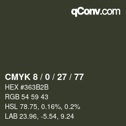 颜色代码: CMYK 8 / 0 / 27 / 77 | qconv.com
