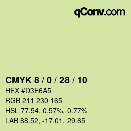 Color code: CMYK 8 / 0 / 28 / 10 | qconv.com