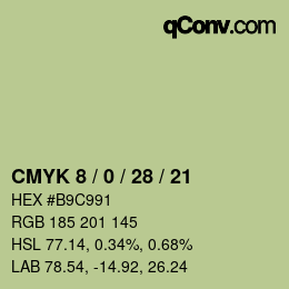 Color code: CMYK 8 / 0 / 28 / 21 | qconv.com