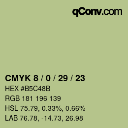 カラーコード: CMYK 8 / 0 / 29 / 23 | qconv.com