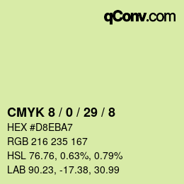 Color code: CMYK 8 / 0 / 29 / 8 | qconv.com