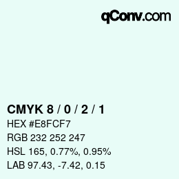 Color code: CMYK 8 / 0 / 2 / 1 | qconv.com