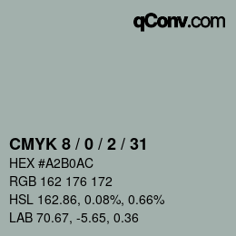 Color code: CMYK 8 / 0 / 2 / 31 | qconv.com