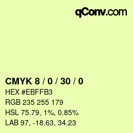 Color code: CMYK 8 / 0 / 30 / 0 | qconv.com