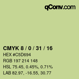 Color code: CMYK 8 / 0 / 31 / 16 | qconv.com