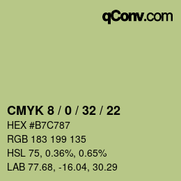 Color code: CMYK 8 / 0 / 32 / 22 | qconv.com