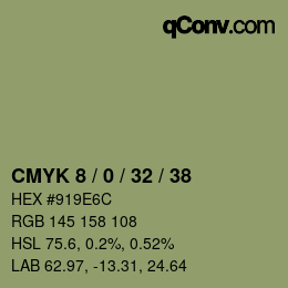 颜色代码: CMYK 8 / 0 / 32 / 38 | qconv.com
