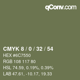 Color code: CMYK 8 / 0 / 32 / 54 | qconv.com