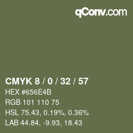 カラーコード: CMYK 8 / 0 / 32 / 57 | qconv.com