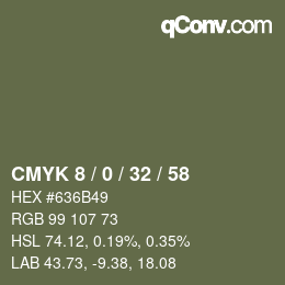 Color code: CMYK 8 / 0 / 32 / 58 | qconv.com