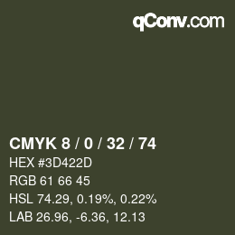 Color code: CMYK 8 / 0 / 32 / 74 | qconv.com