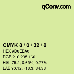 Color code: CMYK 8 / 0 / 32 / 8 | qconv.com