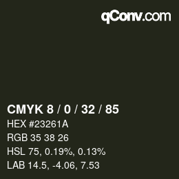 Color code: CMYK 8 / 0 / 32 / 85 | qconv.com