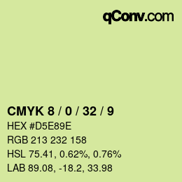 颜色代码: CMYK 8 / 0 / 32 / 9 | qconv.com