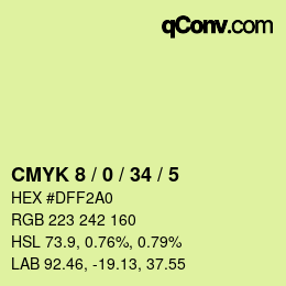 Color code: CMYK 8 / 0 / 34 / 5 | qconv.com