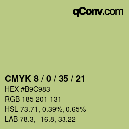 Color code: CMYK 8 / 0 / 35 / 21 | qconv.com