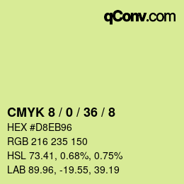 Color code: CMYK 8 / 0 / 36 / 8 | qconv.com