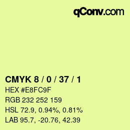 Color code: CMYK 8 / 0 / 37 / 1 | qconv.com