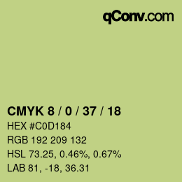 Código de color: CMYK 8 / 0 / 37 / 18 | qconv.com