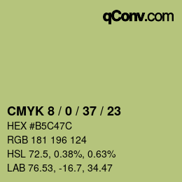 カラーコード: CMYK 8 / 0 / 37 / 23 | qconv.com