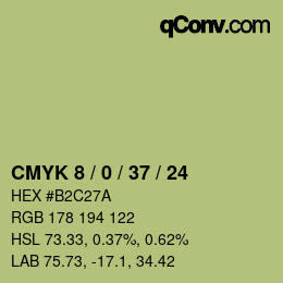 颜色代码: CMYK 8 / 0 / 37 / 24 | qconv.com
