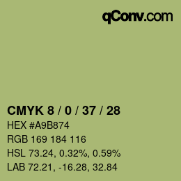 Color code: CMYK 8 / 0 / 37 / 28 | qconv.com