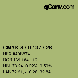 カラーコード: CMYK 8 / 0 / 37 / 28 | qconv.com
