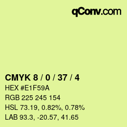 Color code: CMYK 8 / 0 / 37 / 4 | qconv.com