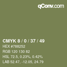 Color code: CMYK 8 / 0 / 37 / 49 | qconv.com