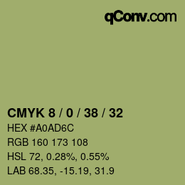 カラーコード: CMYK 8 / 0 / 38 / 32 | qconv.com