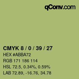颜色代码: CMYK 8 / 0 / 39 / 27 | qconv.com