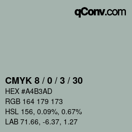 Color code: CMYK 8 / 0 / 3 / 30 | qconv.com