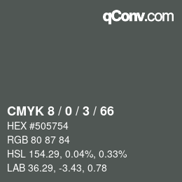 Color code: CMYK 8 / 0 / 3 / 66 | qconv.com