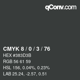 Color code: CMYK 8 / 0 / 3 / 76 | qconv.com