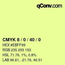 Color code: CMYK 8 / 0 / 40 / 0 | qconv.com